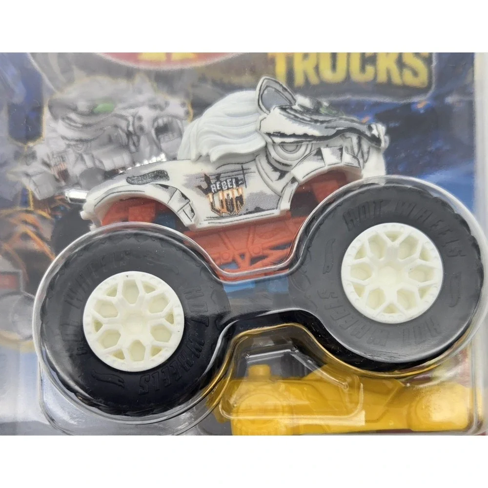Rebel Lion 2025 Hot Wheels Monster Trucks 1:64 Diecast Crushed‎ Car Toy